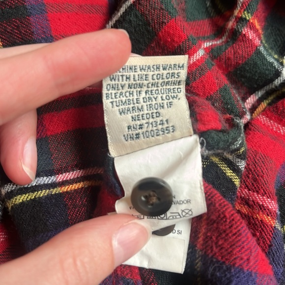 LL Bean Relaxed fit Flannel, size XS - Picture 6 of 6